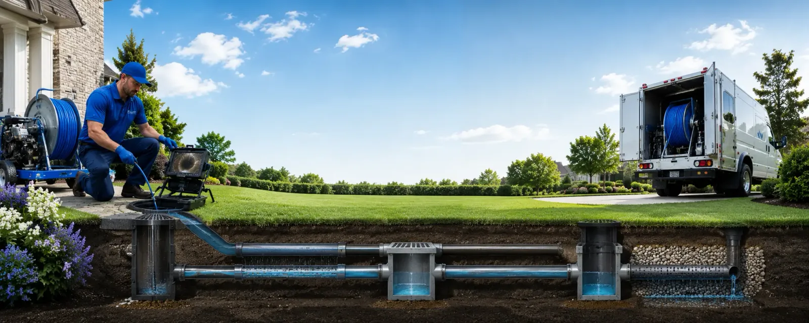 Outdoor drain cleaning information for Goshen, KY